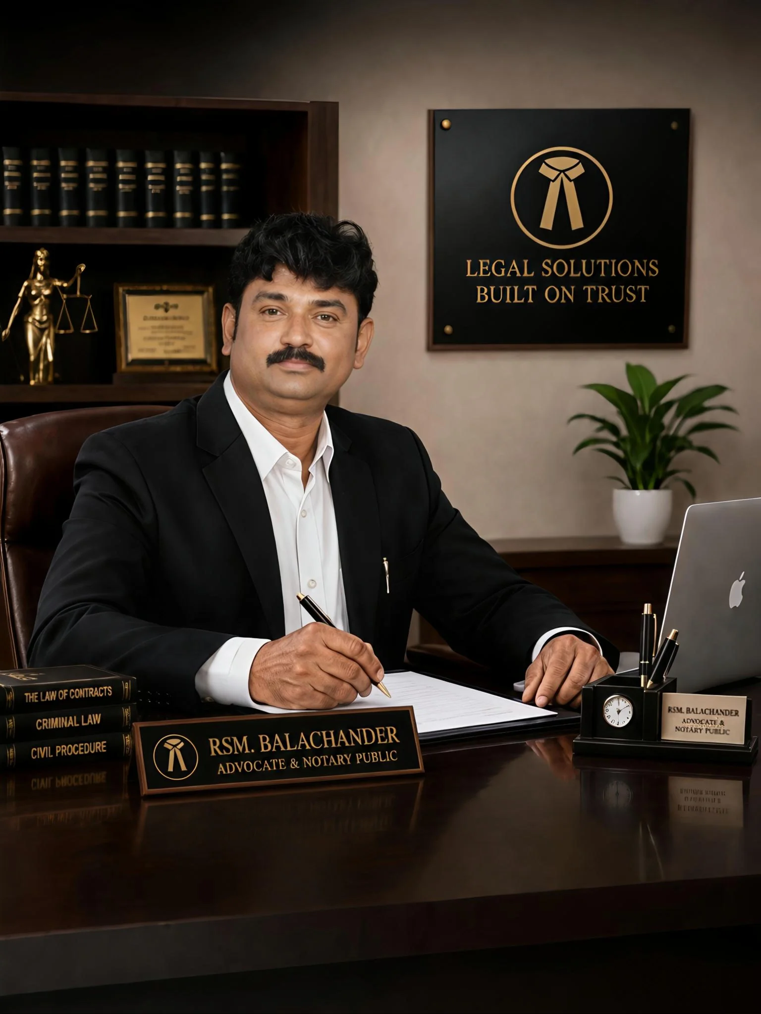 R.S.M. Balachander Advocate and Notary Public in Dindigul